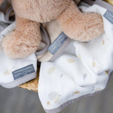 Little Linen Nectar Bear Plush Toy & Washers Gift Set - Taylorson