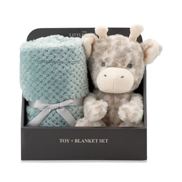 The Little Linen Co. Plush Toy & Blanket - Savannah Giraffe