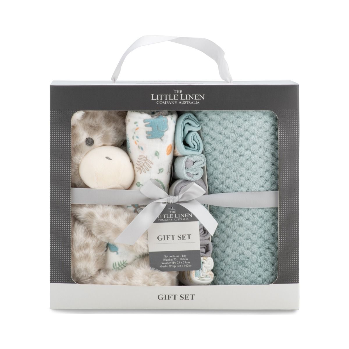 The Little Linen Co. Savanah Giraffe - Boxed Gift Set