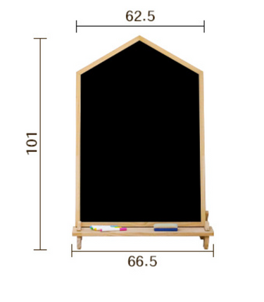 House Shape Easel - Magnetic Whiteboard & Blackboard with Stand (3+ Years)