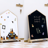 House Shape Easel - Magnetic Whiteboard & Blackboard with Stand (3+ Years)