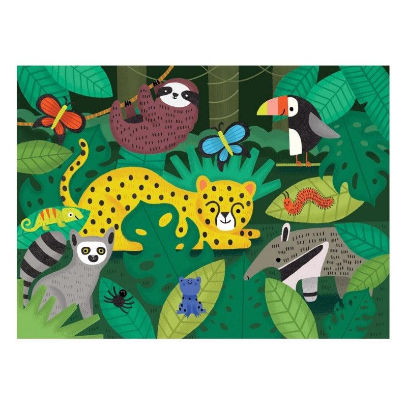 Mudpuppy Rainforest Animals Fuzzy Puzzle (42pcs) - Taylorson