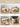 Multipurpose Kids Activity Birch Wood Table Set with Two Chairs