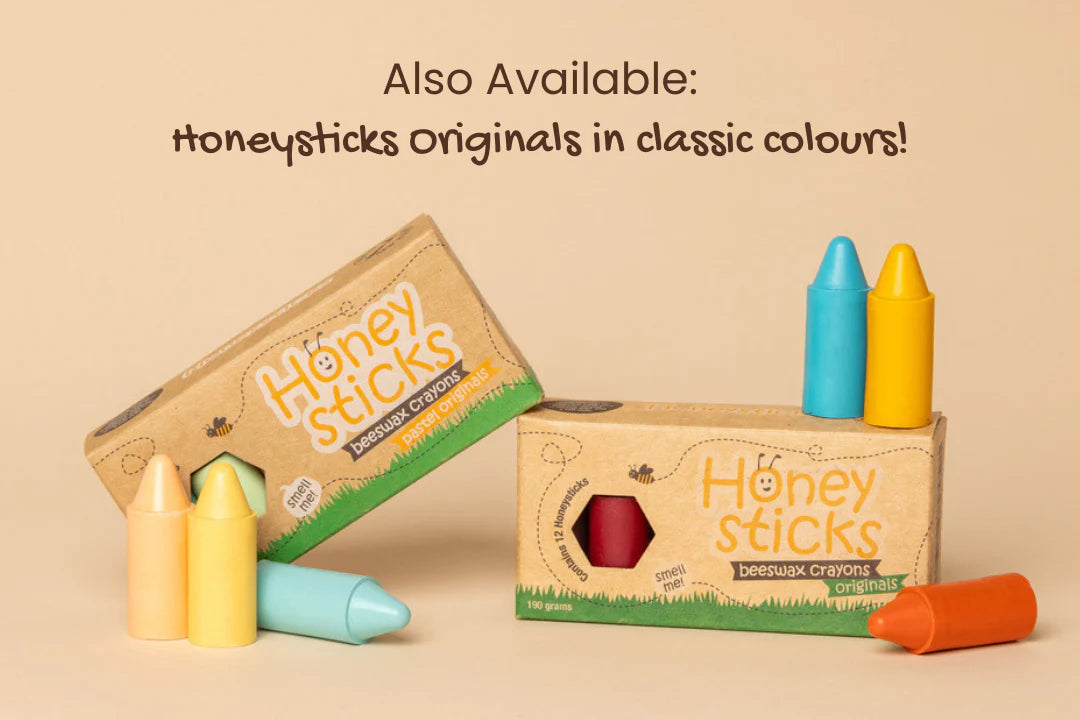 Honeysticks Originals - Pastel Beeswax Crayon (12 Pack)