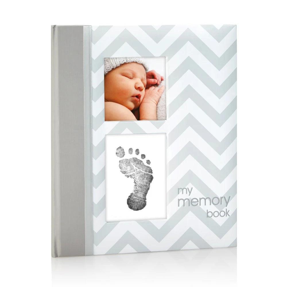 Pearhead Chevron Baby Book Chevron - Grey - Taylorson