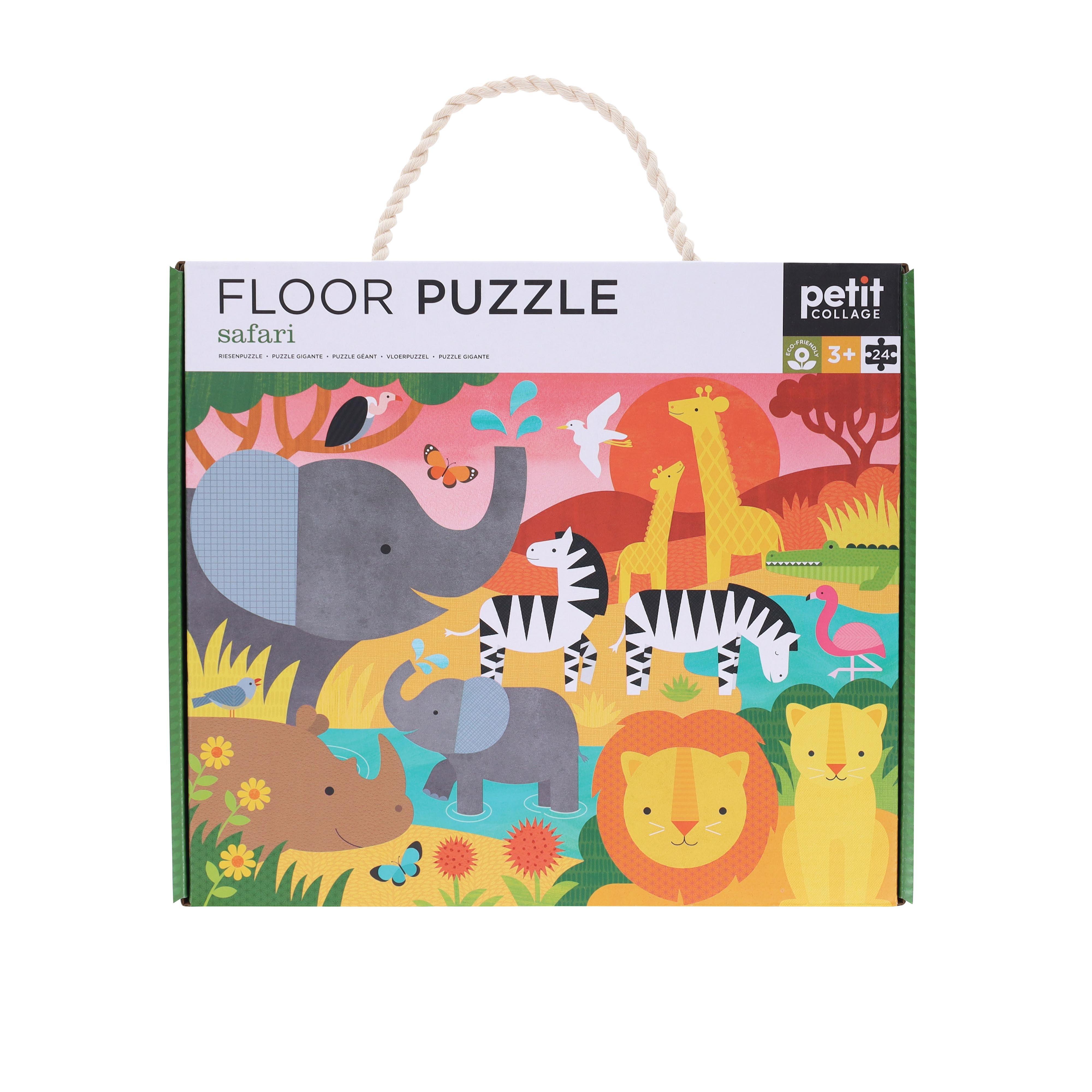 Petit Collage: Safari 24-Piece Floor Puzzle - Taylorson