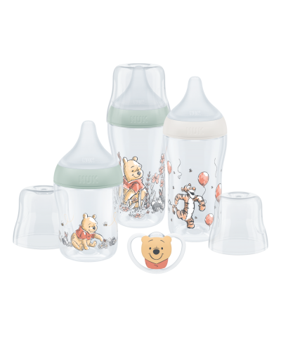 NUK Disney Winnie Pooh Perfect Match Set - Baby Bottles + Baby Soother
