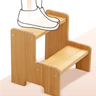 Promote Independence Wooden Kids Step Stool (NZ Pine) - 36x34x40cm - Taylorson