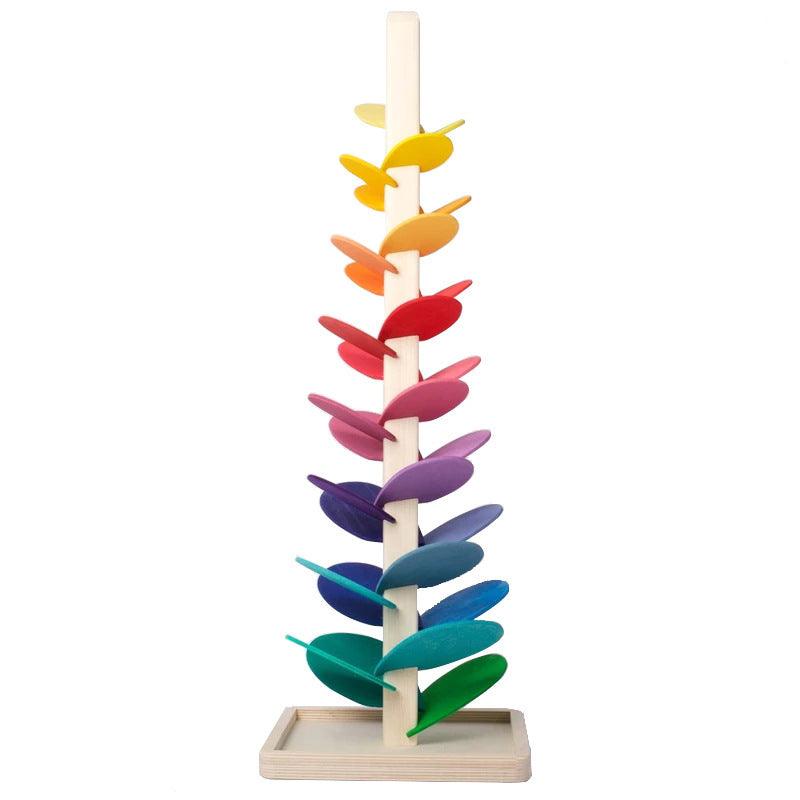 Rainbow Musical Tree Building Blocks with Wooden Balls - Taylorson