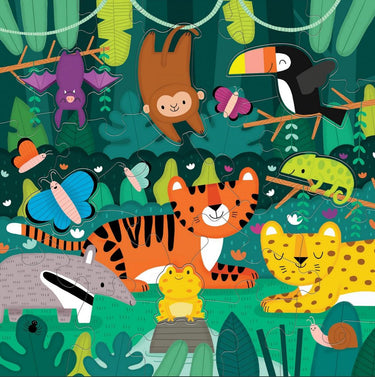 Rainforest 25pcs Floor Puzzle with Shaped Pieces - Taylorson