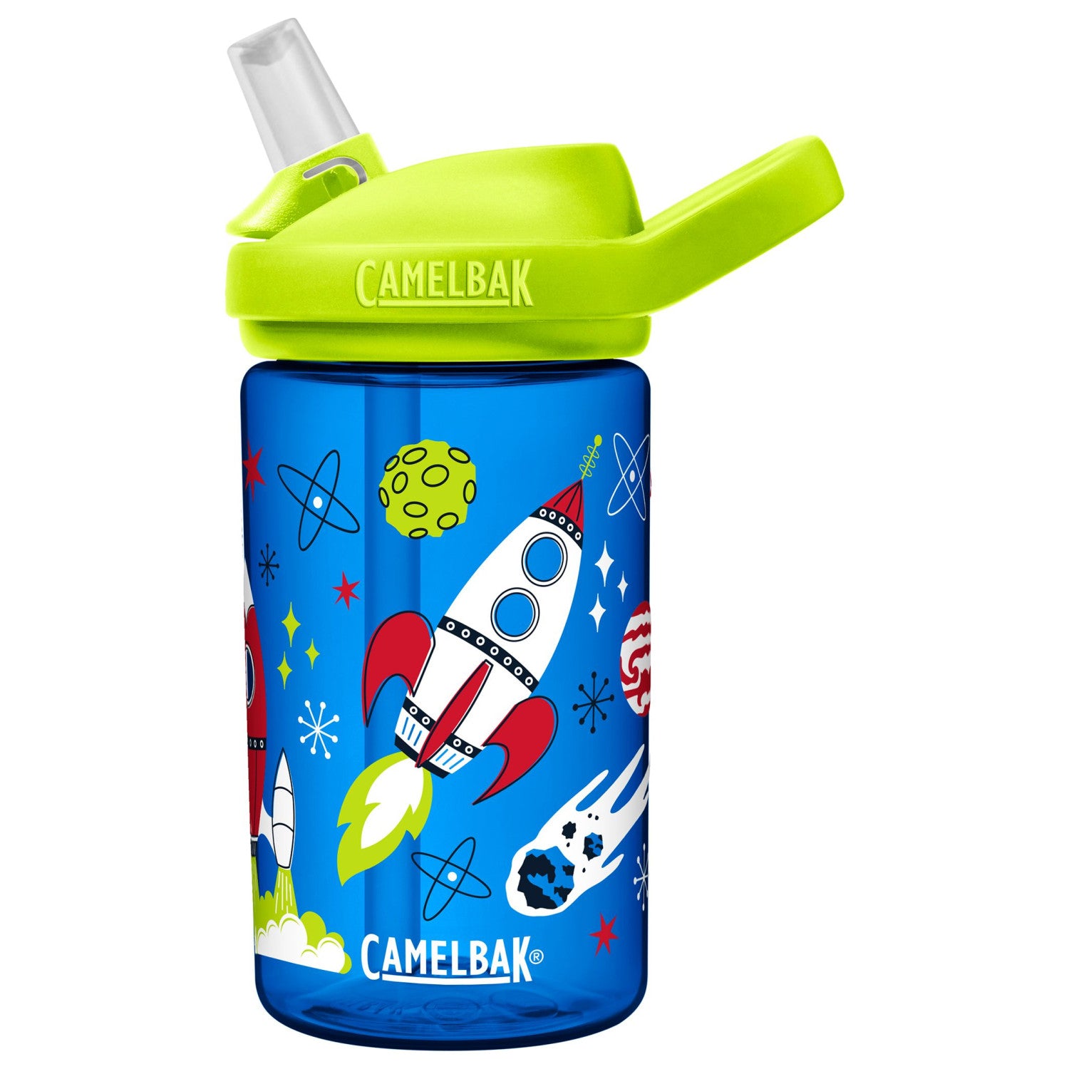 Camelbak Eddy+ Kids Water Bottles - Retro Rockets 400ml (Tritan™ Renew)