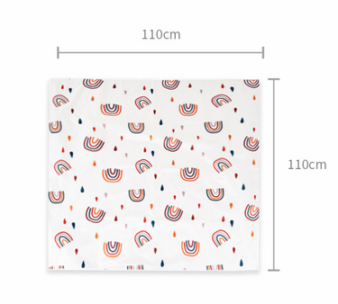 Foldable Anti-Slip Waterproof Kids Splat Mat Crawling Mat 110cmx110cm