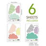 Stylish Cloud Wall Decals - 18pcs - Taylorson