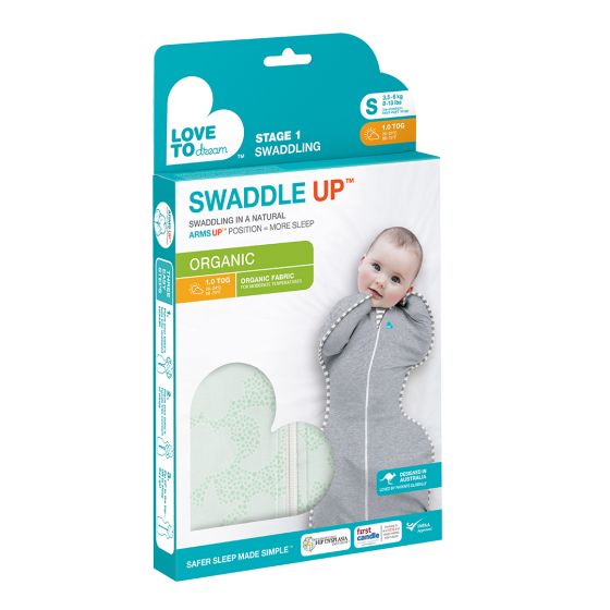 Swaddle Up™ Organic 1.0 TOG - Mint (Newborn, S, M)