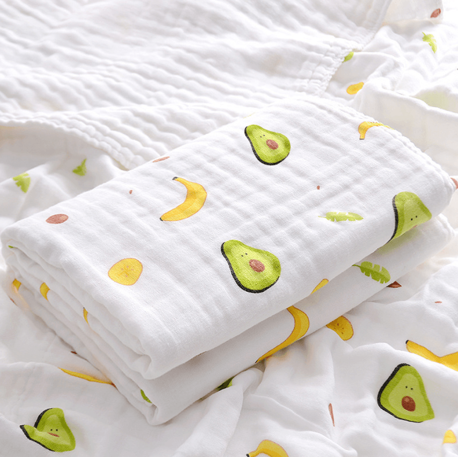 6-Layer Super Soft Baby Bath Towel - Avocado (110x110cm) - Taylorson
