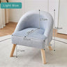 Taylen Premium Lounge Chair Kids Sofa - Velvet Light Blue | Sherpa Pastel Yellow *Clearance - Taylorson
