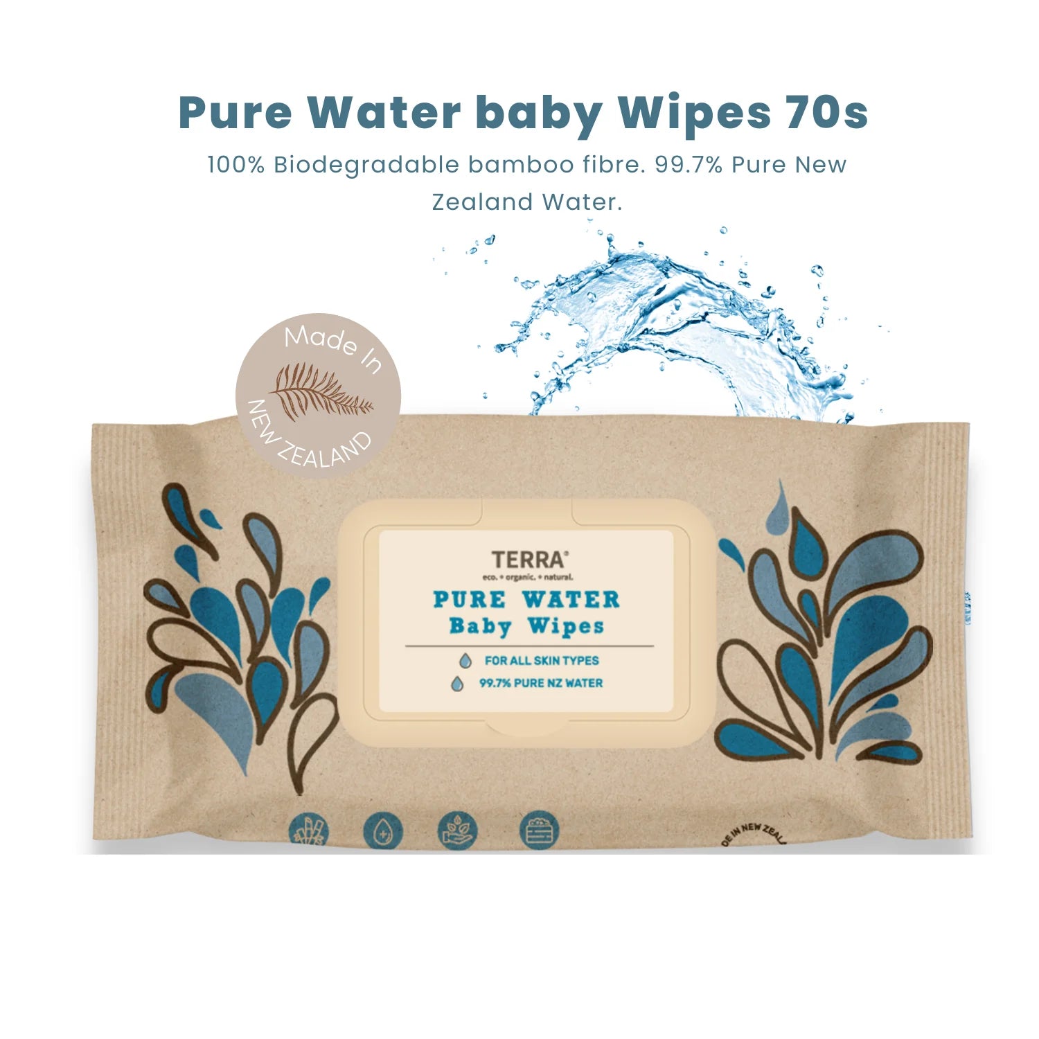 Pure Water Baby Wipes 70s - Taylorson