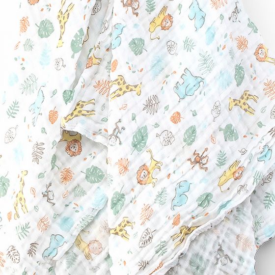 The Little Linen Co. Muslin Wrap - Safari Bear (1pcs)
