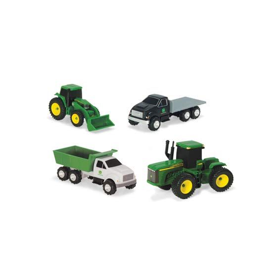 John Deere 4 Pieces, Truck & Tractor Set - Assorted - Taylorson