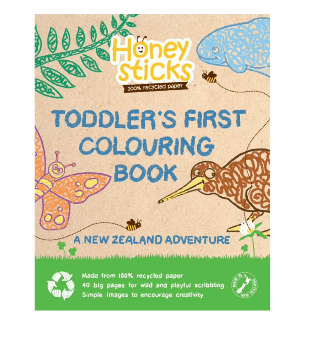Toddlers First Colouring Book - A Kiwi Adventure - Taylorson