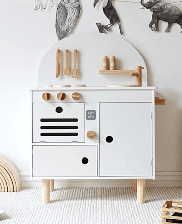 Vintage Kitchen Play Set with Accessories - White - Taylorson