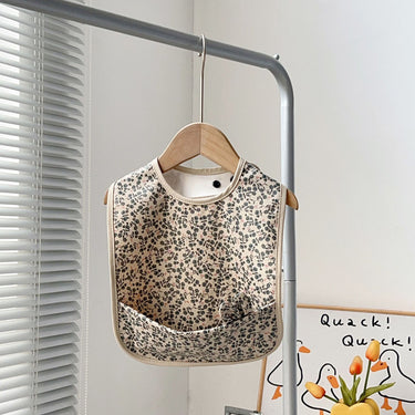 Mess-Free Baby Feeding PU Bib (Free Size) - Polka | Floral | Dinosaur