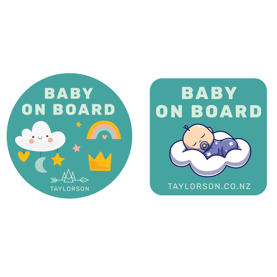 Taylorson Baby On Board Car Sticker (Twin Pack) - Taylorson