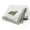 100% Cotton Super Soft Baby Knitted Blanket - Dinosaur - Taylorson