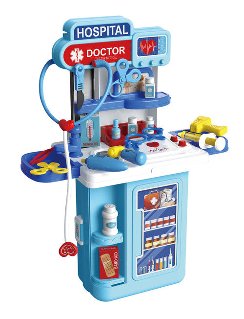 4-in-1 Mobile Hospital & Doctor Toy Set with Light & Sound - 34 pieces *Clearance - Taylorson