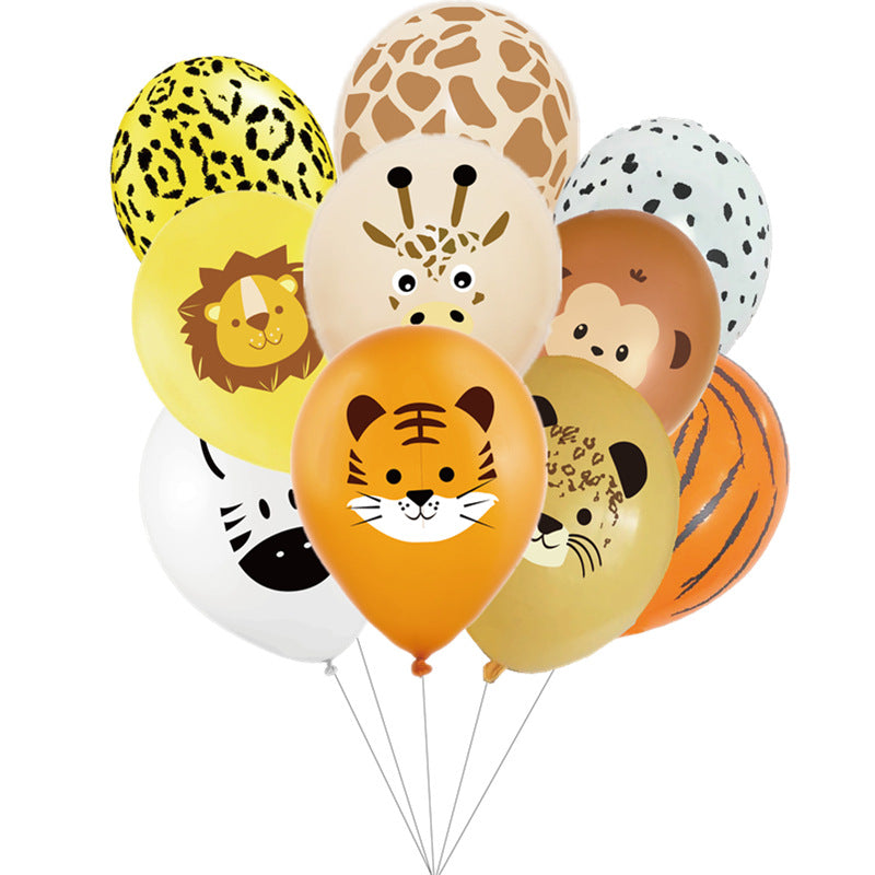 Wild Animal | Zoo Theme Birthday Balloon (10 Pack) - Taylorson