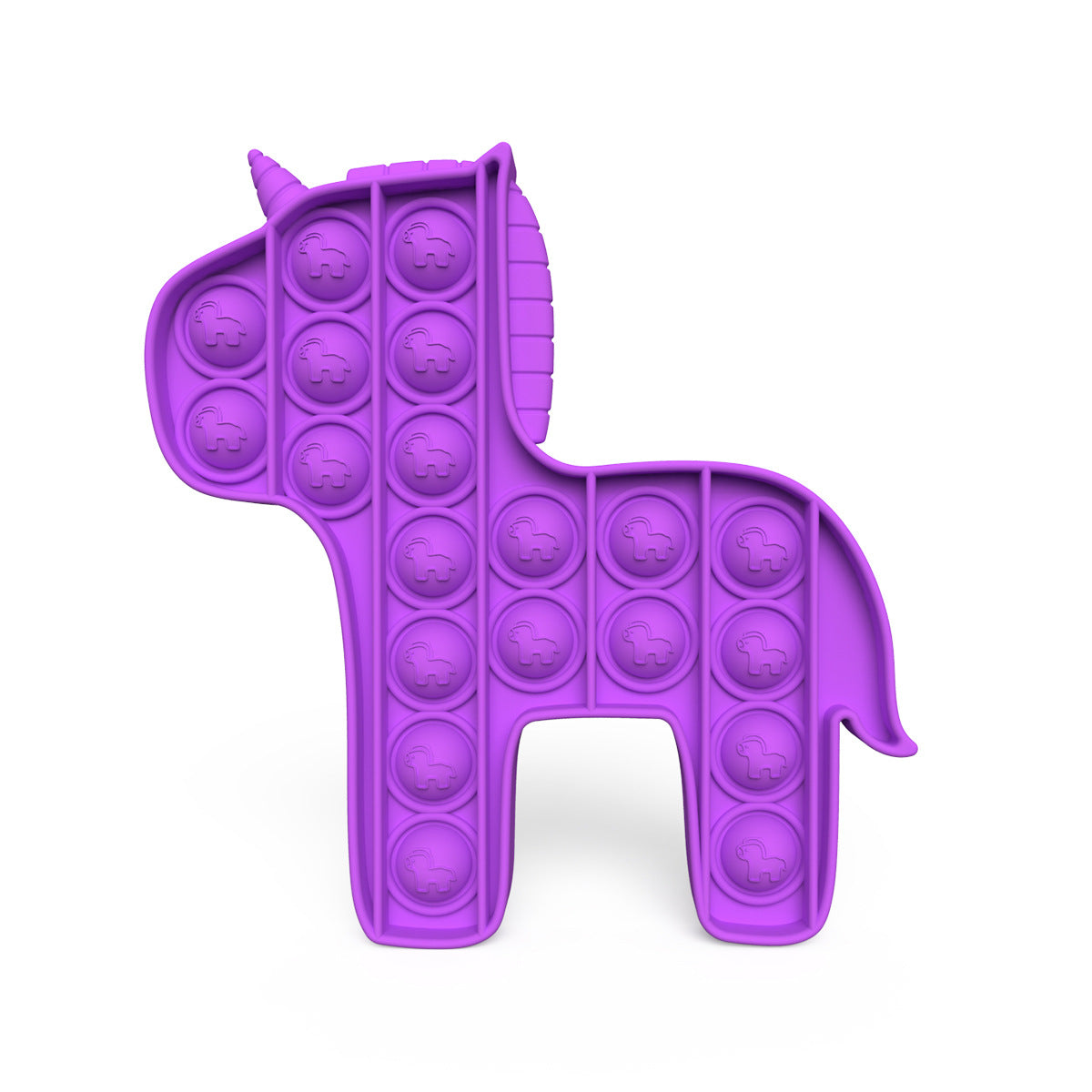 Silicone Push Pop It Bubble Fidget Toy - Unicorn - Taylorson