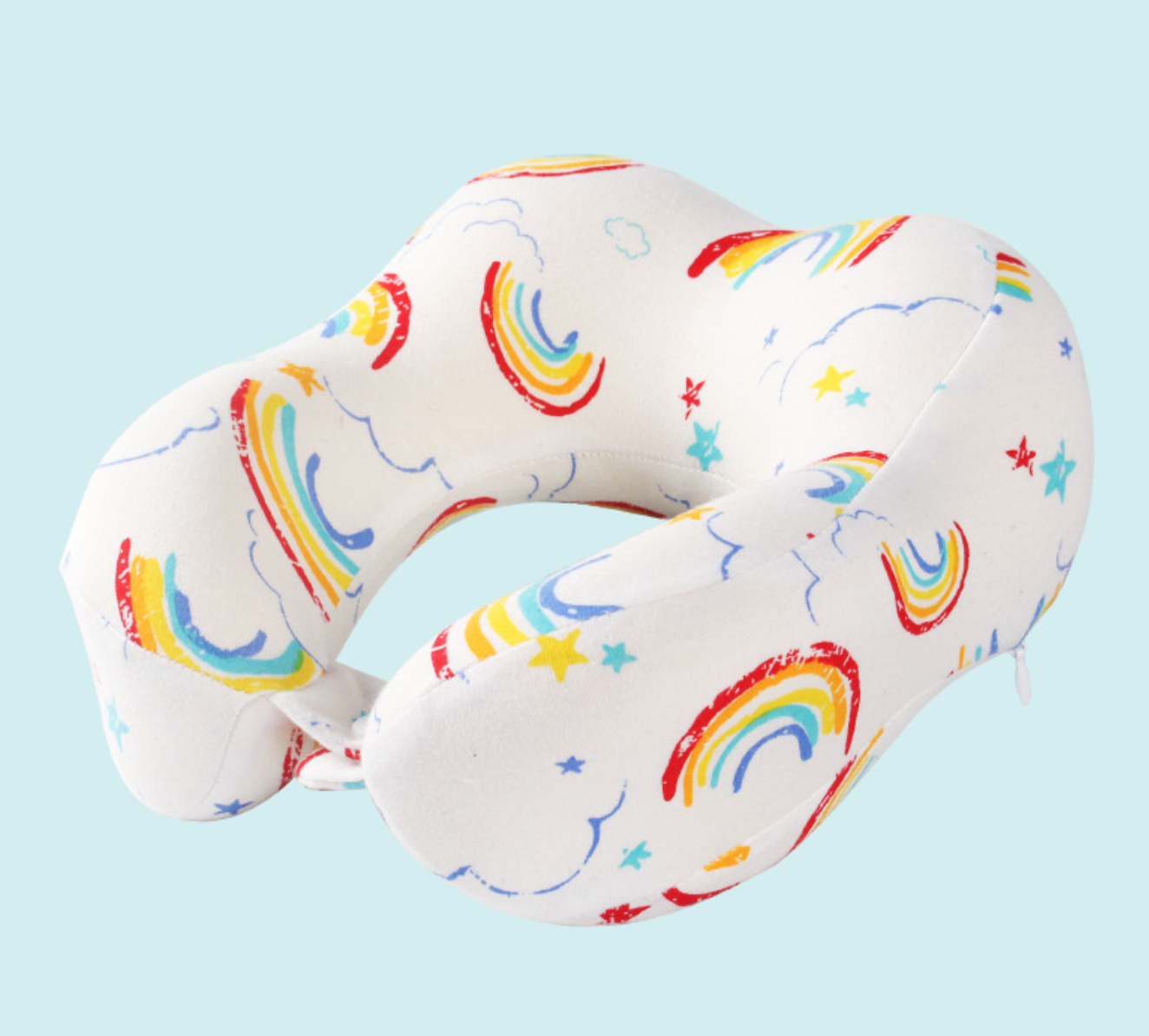 Memory Foam Kids Travel Pillow - 100% Cotton Removable Cover - Taylorson