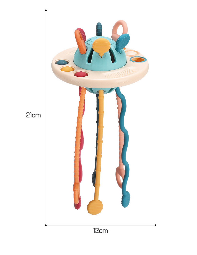 Early Learners Pull String Baby Sensory Activity Toy - UFO - Taylorson
