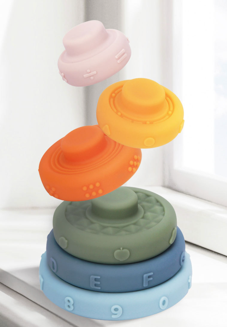 Baby Sensory Stacking Ring Toys | Teething & Squeeze Toys - Taylorson