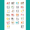 Alphabet | Animal | Vehicle Learning Print Poster - Kids Room Decor | Nursery Wall Decor (285mm x 420mm) - Taylorson