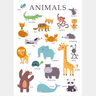 Alphabet | Animal | Vehicle Learning Print Poster - Kids Room Decor | Nursery Wall Decor (285mm x 420mm) - Taylorson