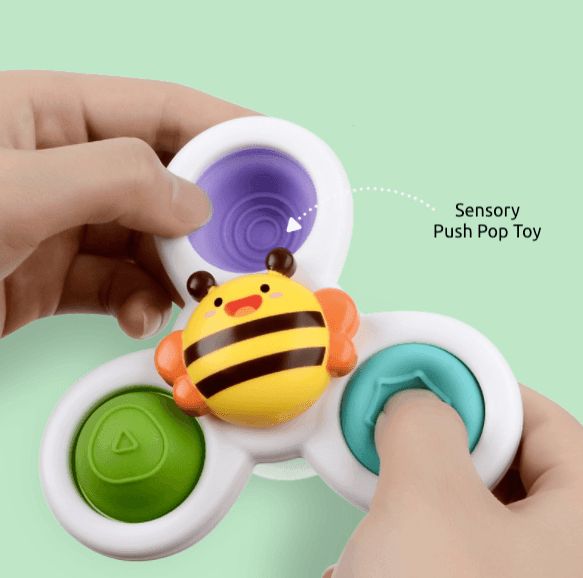 Push Bubble Sensory Spinning Windmill Fidget Toys (3 Pack) - Taylorson