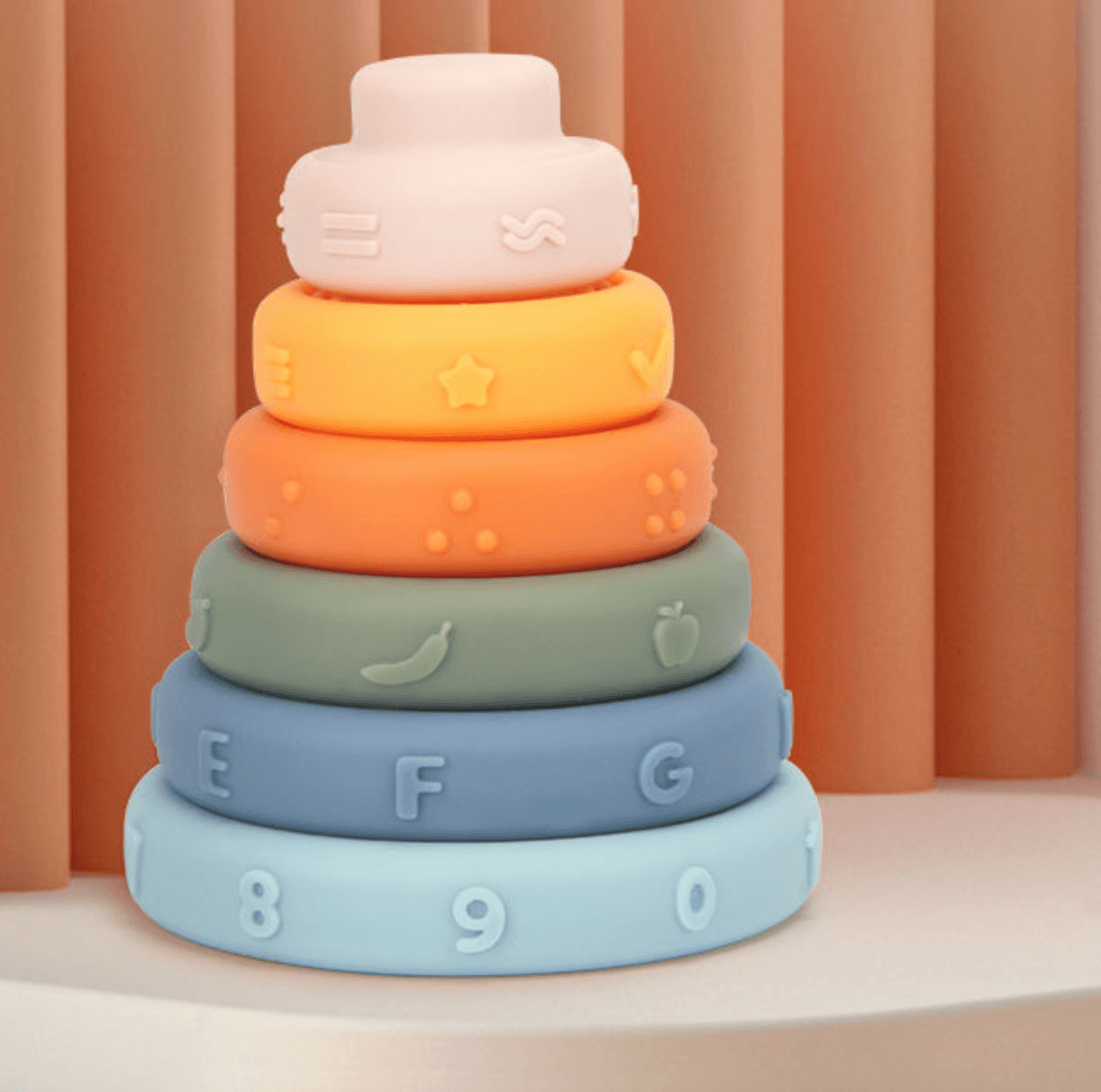 Baby Sensory Stacking Ring Toys | Teething & Squeeze Toys – Taylorson