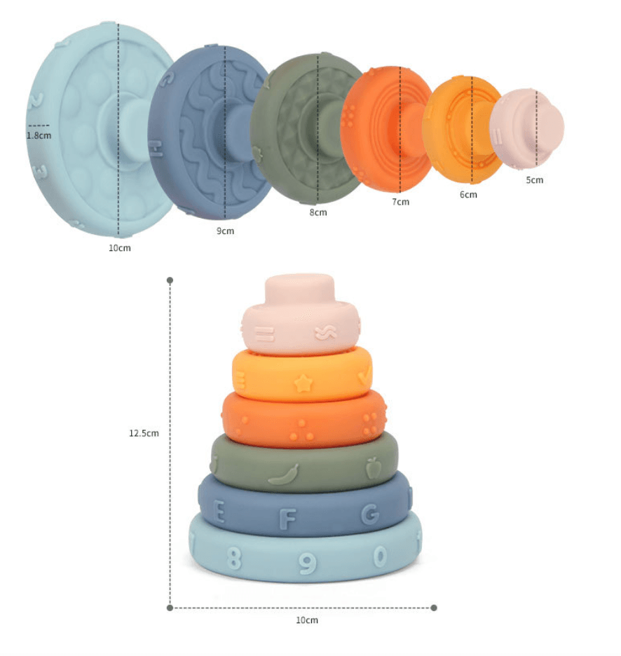 Baby Sensory Stacking Ring Toys | Teething & Squeeze Toys – Taylorson