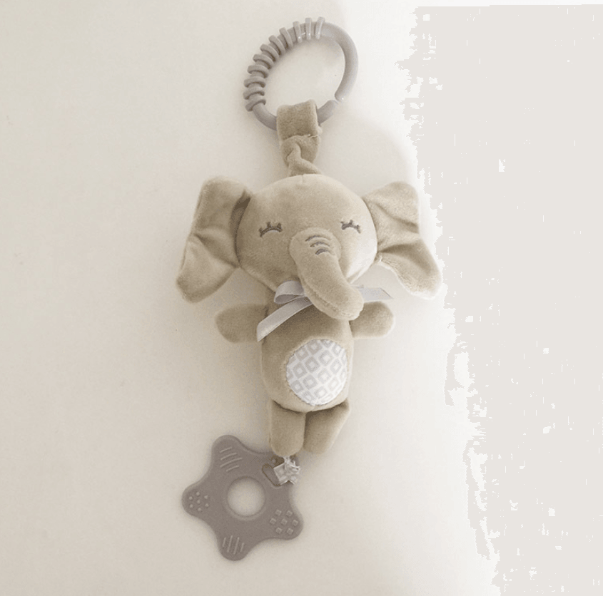 Bunny & Elephant Baby Crib Rattle Toy | Stroller Hanging Toys - Taylorson