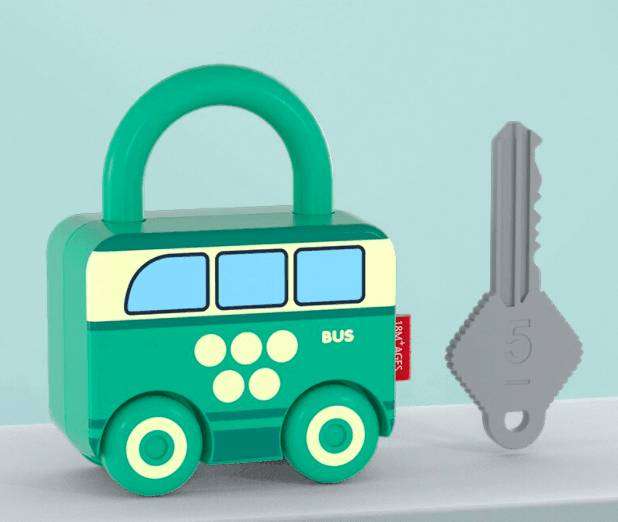 Busy Traffic Vehicle Matching Locks & Keys with Wheels (6 Pack) - Taylorson