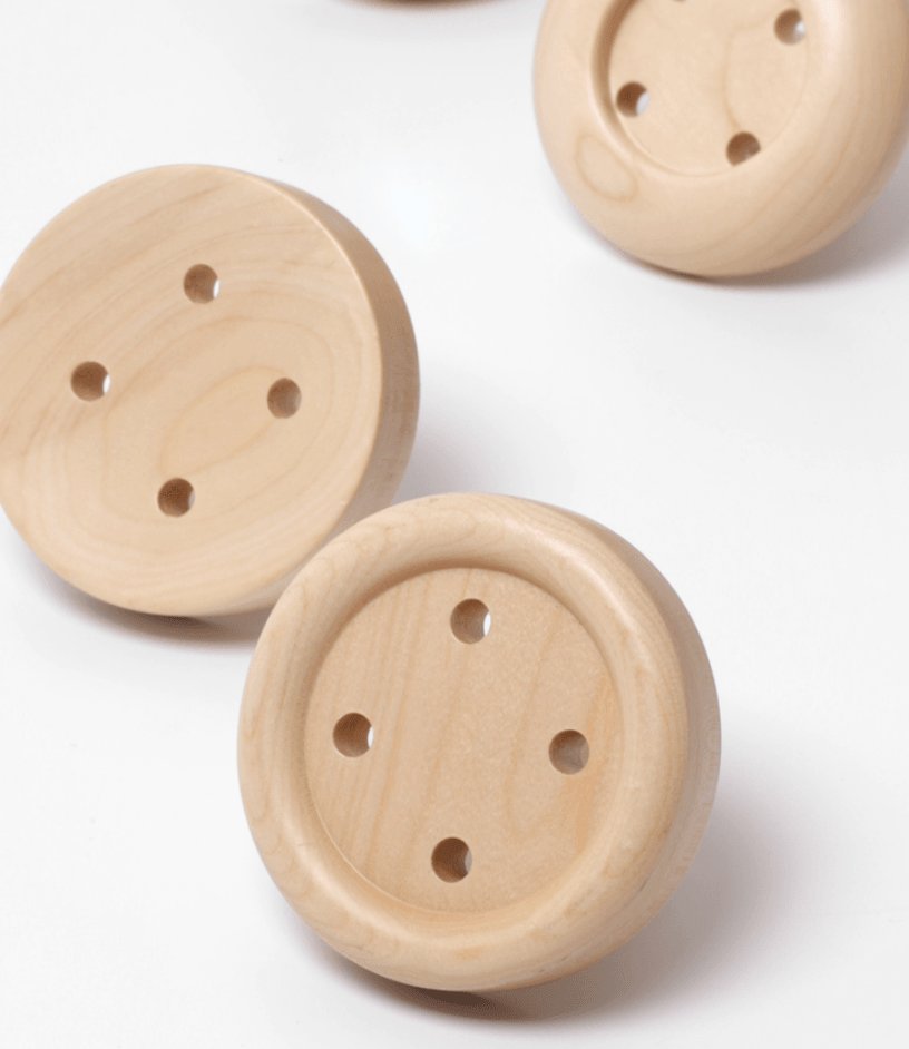 Button Design Wall Knobs | Coat Hooks | Wall Hanging Hide Knobs | Wall Hooks - Taylorson