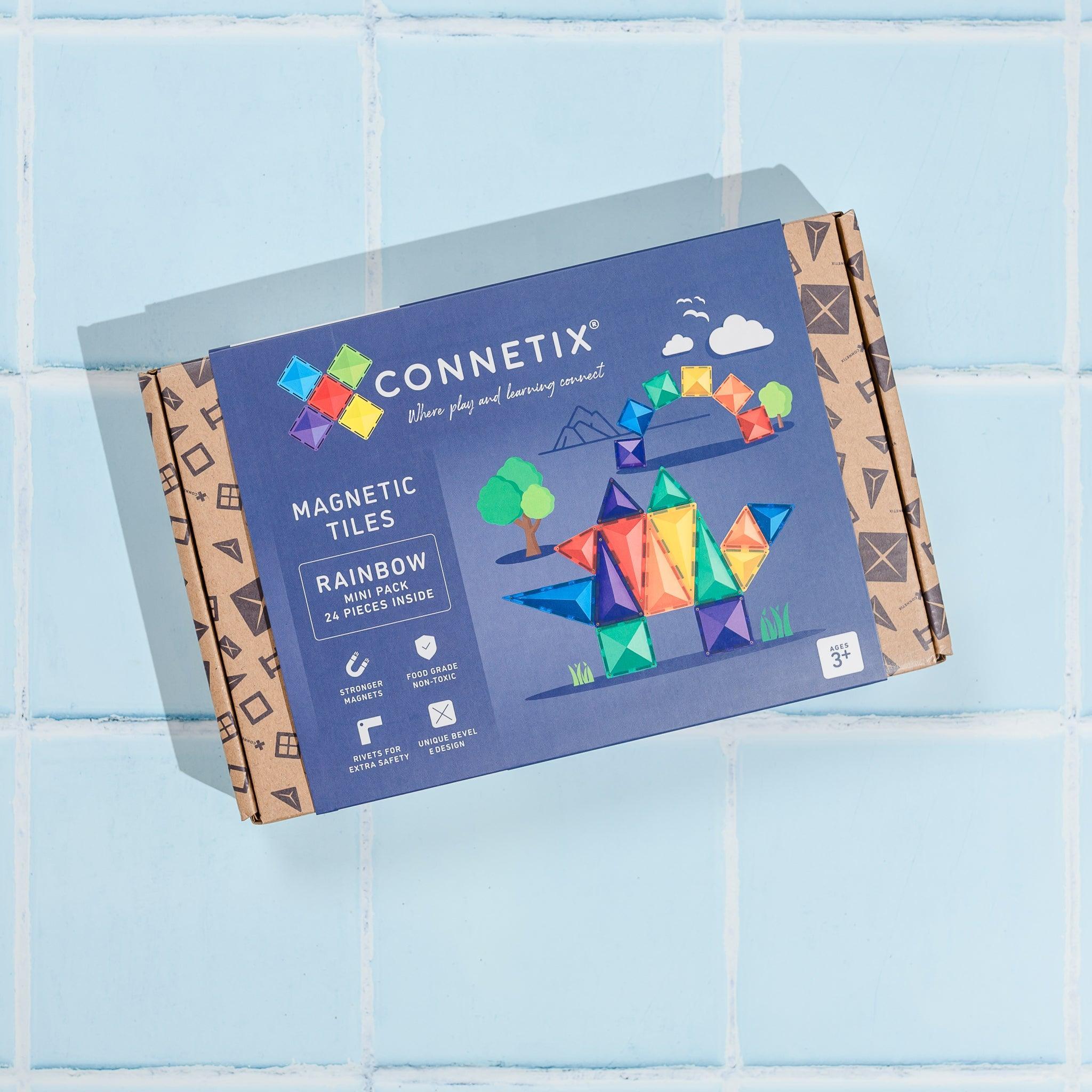Connetix Tiles - Rainbow Mini Pack 24 Pieces (STEAM Learning) - Taylorson