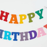 Decorative Felt Fabric Happy Birthday Garland Banner - Taylorson