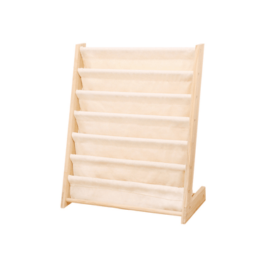 Extra Wide 6-Tier Canvas Bookshelf for Kids - Large (75cm) - Taylorson