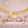 Gold Glitter Happy Birthday Garland Banner - Taylorson