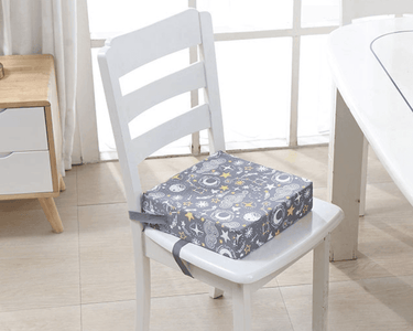 Kids Booster Seat Cushion - Spaceship in Grey - Taylorson