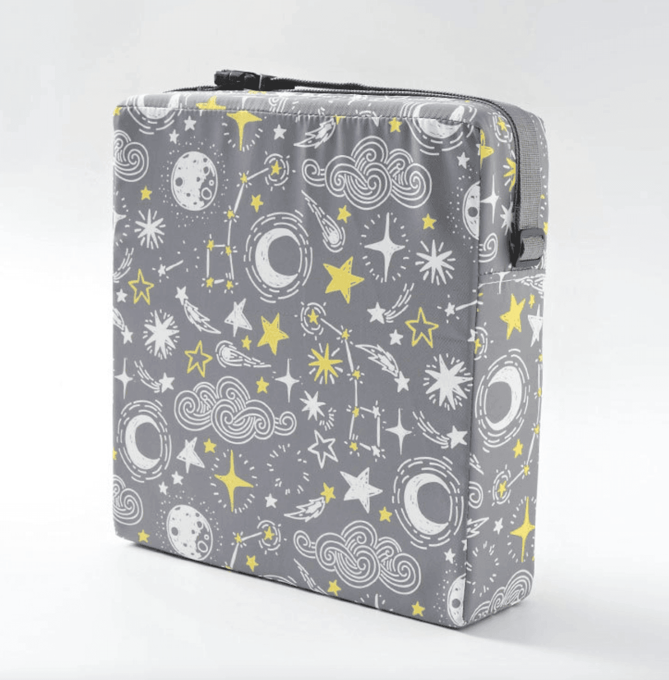 Kids Booster Seat Cushion - Spaceship in Grey - Taylorson