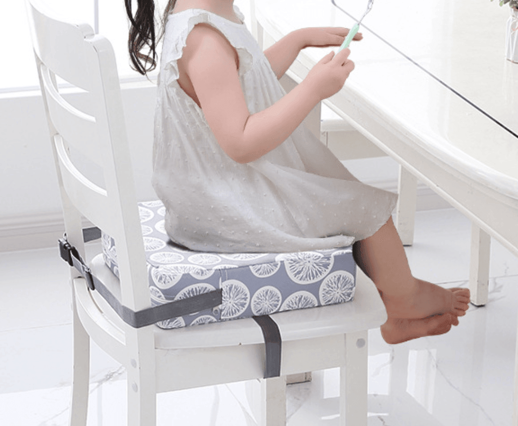 Kids Booster Seat Cushion - Face Art in Tiffany Blue - Taylorson