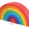 Large Wooden Rainbow Stacker - 12pcs - Taylorson